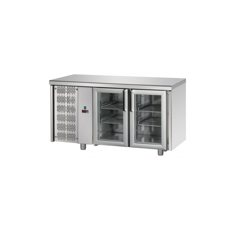 Tavolo refrigerato 2 porte in vetro gruppo SX