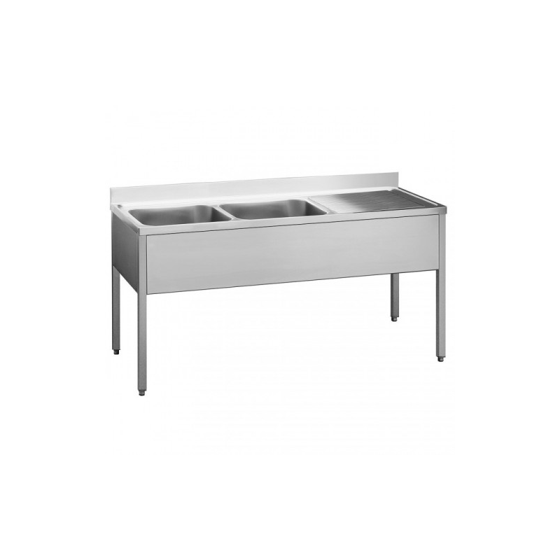 Lavatoio 2 vasce gocciolatoio DX SX 190X70X90