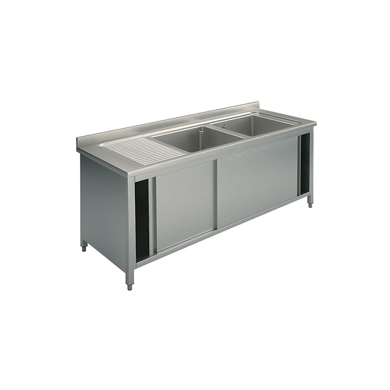 Cupboard sinks with sliding doors 140X60X90