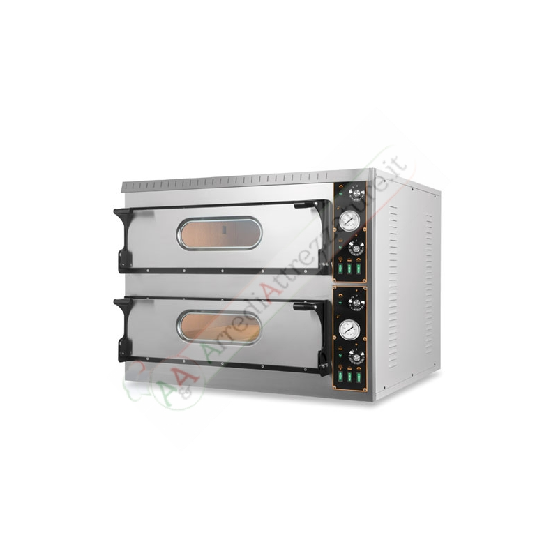 Forno elettrico 2 camere 6+6 pizze Ø 36 cm