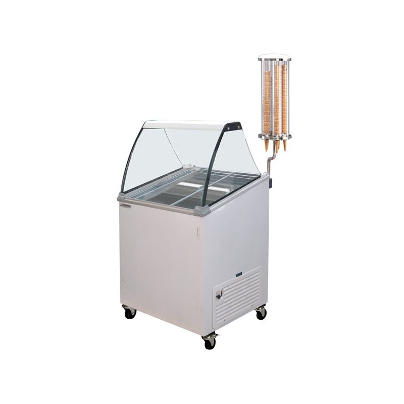 Vetrina gelati per 6 vaschette