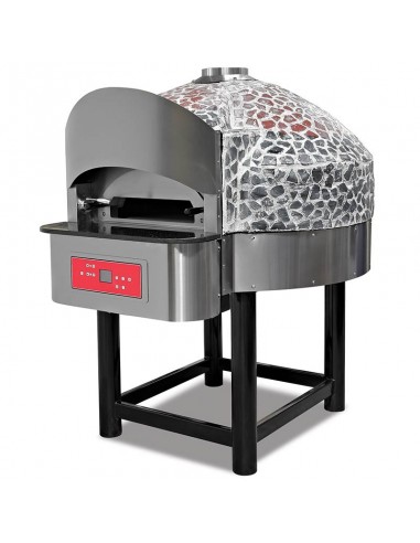 Professional oven with rotating GAS 6 pizzas
