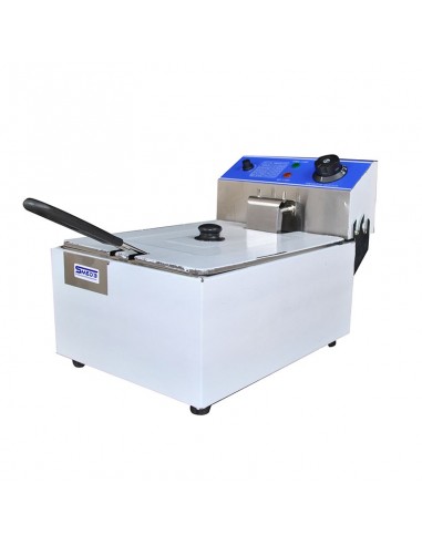 Professional electric fryer with a 6-liter tank