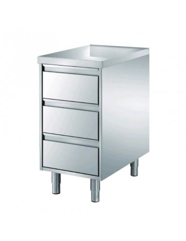 Gastronorm chest of 3 drawers