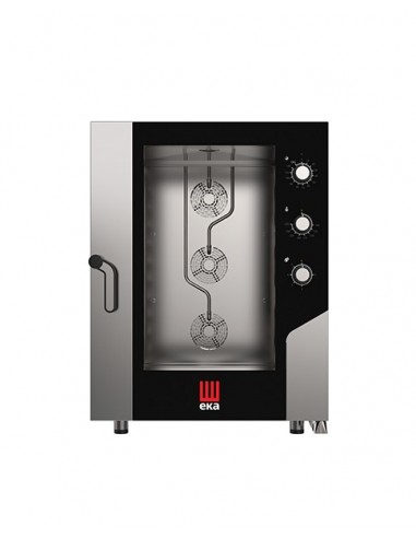 Forno a convezione vapore pannello elettromeccanico 10 teglie 60x40