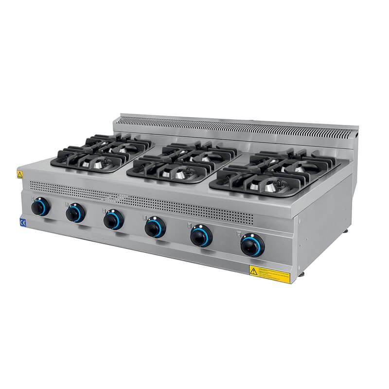 Gas cooker 6 burners SERIE 700