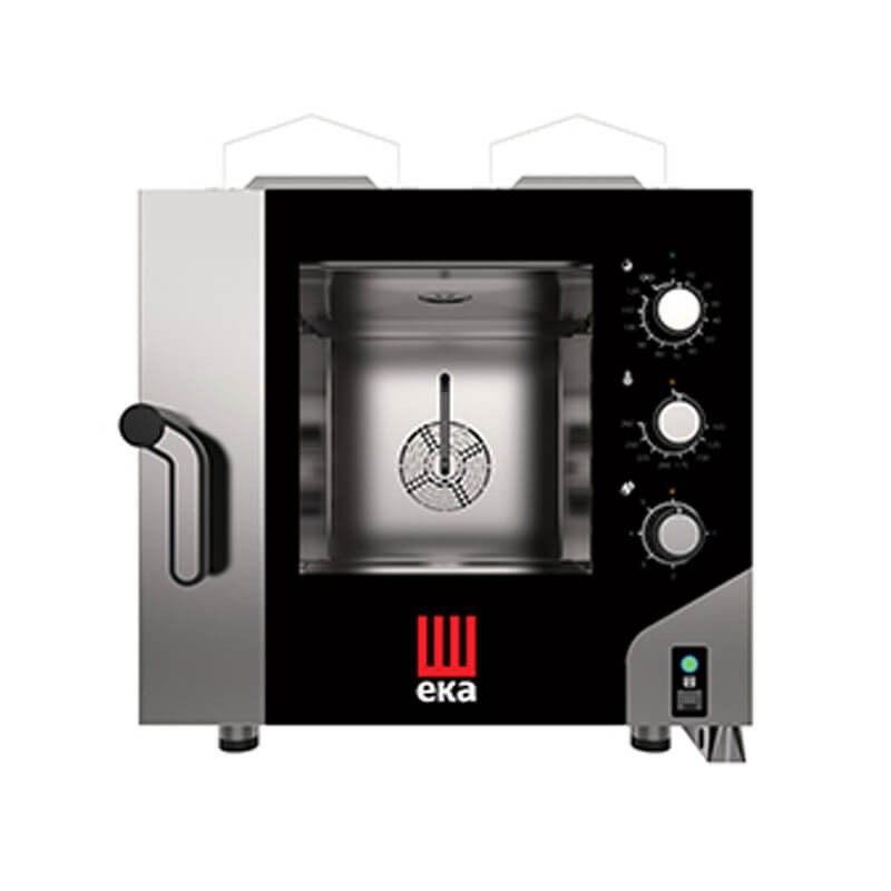 Forno a convezione vapore pannello elettromeccanico 5 teglie GN 1/1