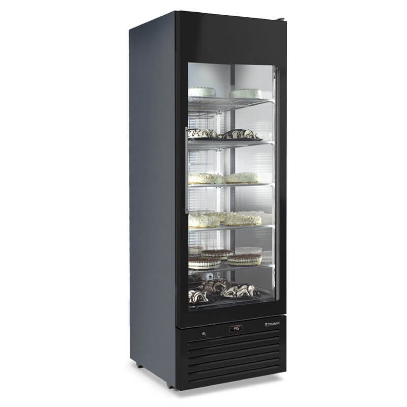 Vetrina refrigerata grigia per pasticceria 470 Litri -22°C +5°C