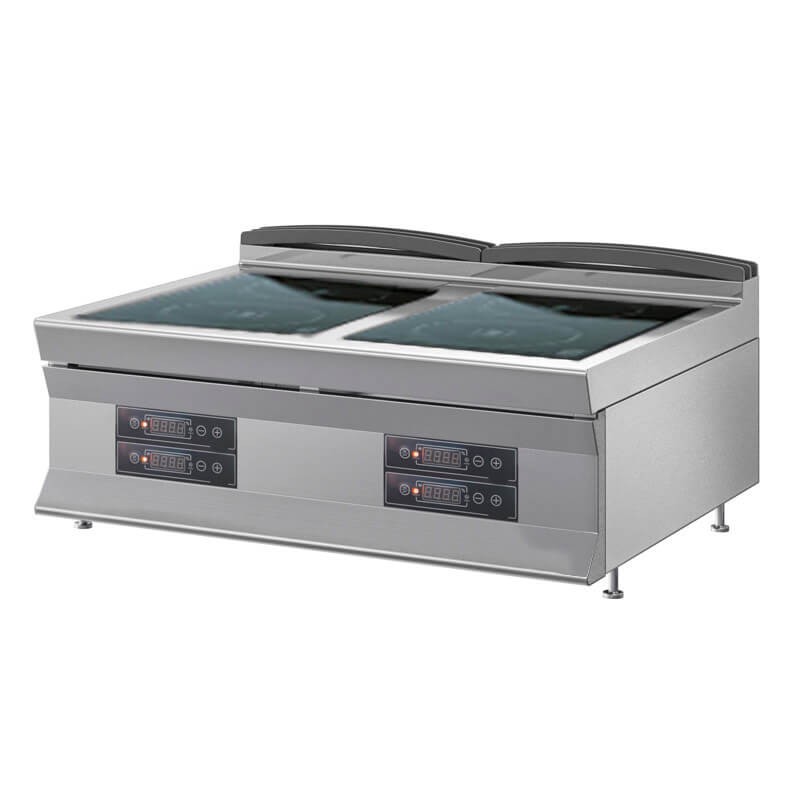 Cucina professionale piano cottura a induzione da banco 4 piastre da 900