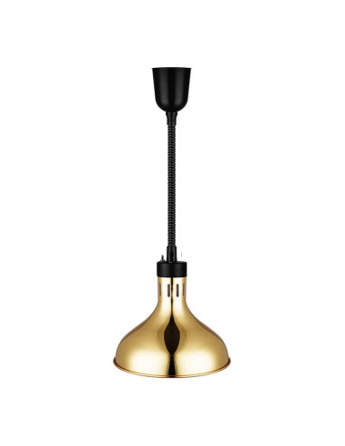 Infrared lamp in 403 stainless steel in gold color