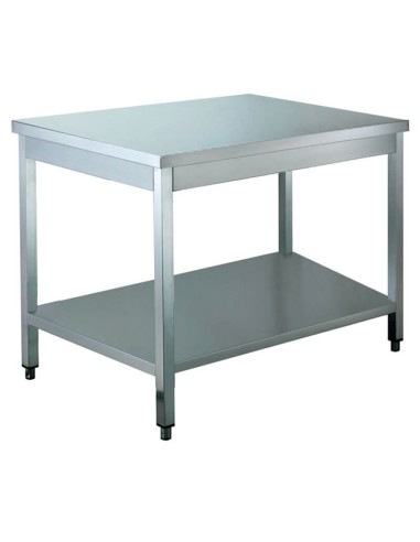 Stainless steel work table with shelf 600x600x850(h) mm