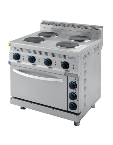 Cucina elettrica 4 piastre con forno SERIE 700