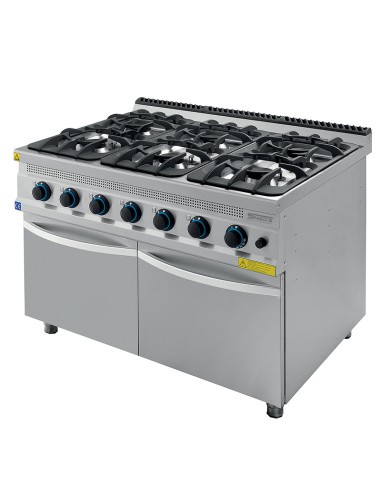 Professional gas cooker with 6 burners SERIE 900 professional