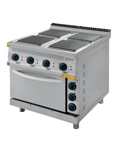 Cucina elettriche 4 piastre con forno SERIE 900