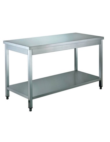 Stainless steel work table with shelf 1800x600x850(h) mm