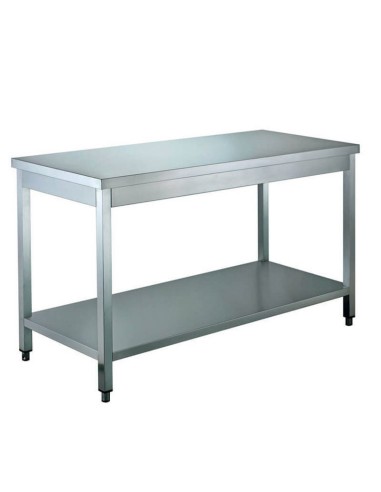 Stainless steel work table with shelf 1200x700x850(h) mm