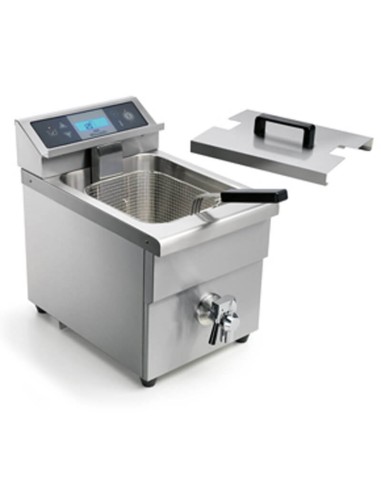 Professional 7 liter stainless steel induction fryer