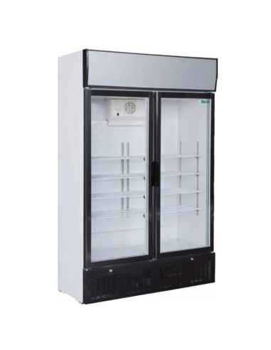 Armadio Frigo Vetrina Statico Forcar G-SNACK638L2TNG 620 Lt - Doppia Porta Vetro