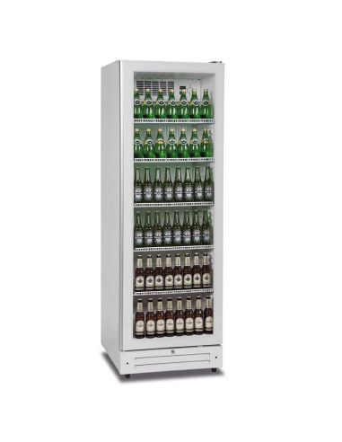 White 360 liter professional static display fridge