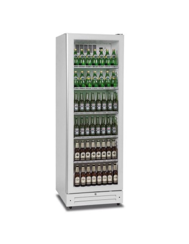 Frigo Vetrina professionale statico da 360 litri bianca -2 °C / +6 °C
