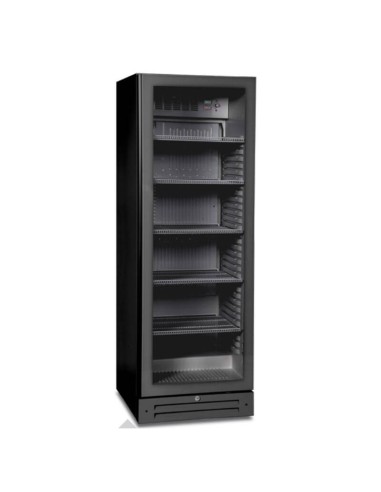 Frigo Vetrina professionale statico da 360 litri nera -2 °C / +6 °C