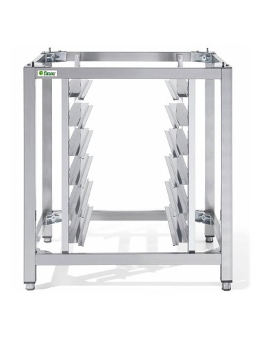 Oven support with stainless steel structure