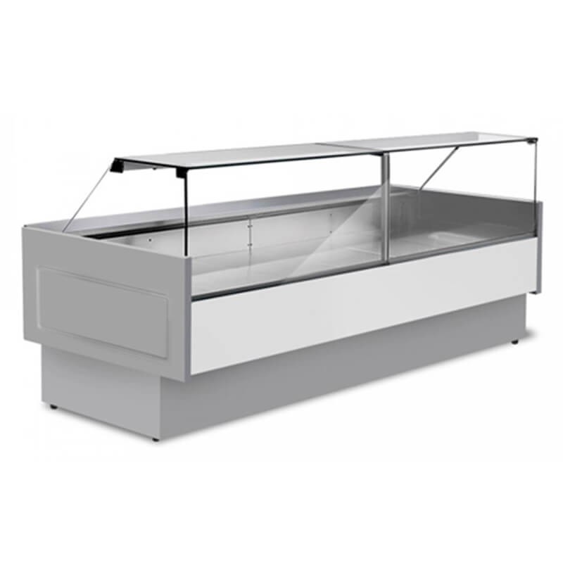 Banco Refrigerato Ventilato cm 200 vetri dritti