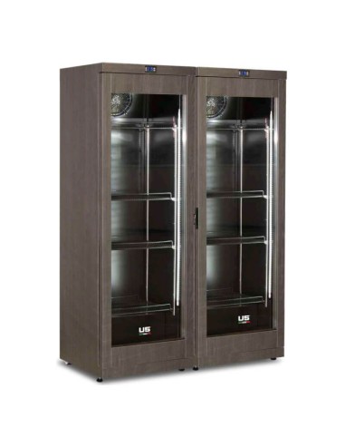 Vetrina Verticale Refrigerata per Vini CW 800 2MT L - Multi/Mono Temperatura 752L Design Legno