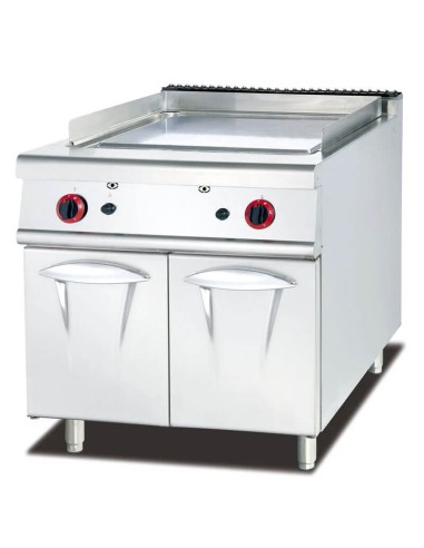 Fry Top a Gas Professionale su Mobile - Piastra Liscia S/90 70x64 cm
