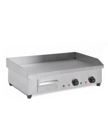 Fry Top Elettrico Professionale da Banco - Piastra Liscia 4.4 kW Acciaio Inox 73x50 cm