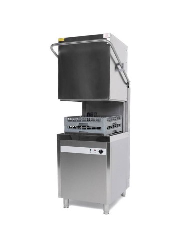 Lavastoviglie Professionale a Capote Trifase - Cesto 50x50 cm - Dosatore brillantante Integrato