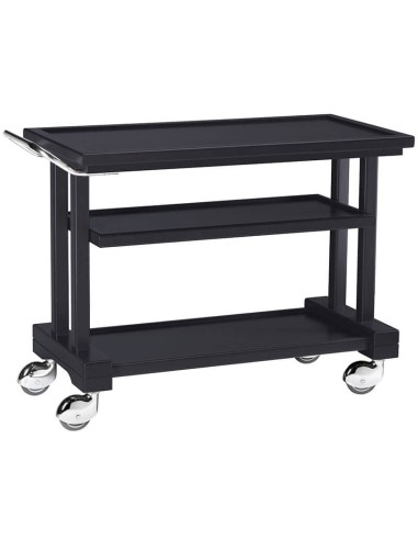 Carrello di servizio in legno massello tre piani