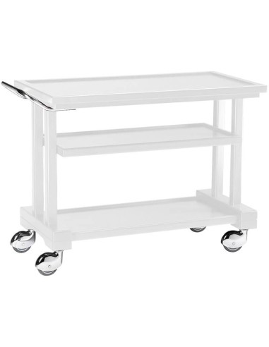 Carrello di servizio in legno massello tre piani
