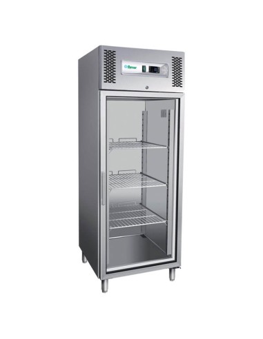 Armadio Congelatore Ventilato Sportello in Vetro GN 2/1 Forcar G-GN650BTG 650 Lt Acciaio Inox