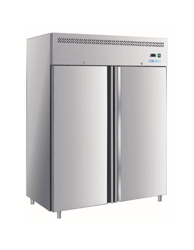 Armadio Frigo Statico GN 2/1 Forcold G-GN1200TN-FC - 1200 Lt - 2 Porte Acciaio Inox