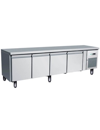 Tavolo Refrigerato Ventilato GN 1/1 Forcar G-UGN4100TN Altezza 65 cm - 350 Lt -  Acciaio Inox