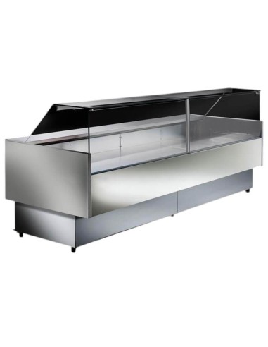 Banco Caldo L 100 cm e P 100 cm - Vetrina Dritta Acciaio Inox Made in Italy