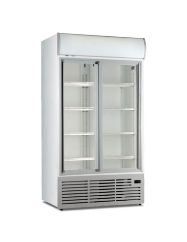 Frigo vetrina bibite verticale ventilata 2 porte  scorrevoli 852 litri