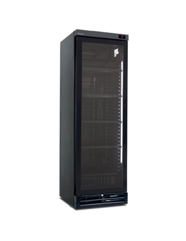 Frigo Vetrina professionale statico da 360 litri nera -2 °C / +6 °C