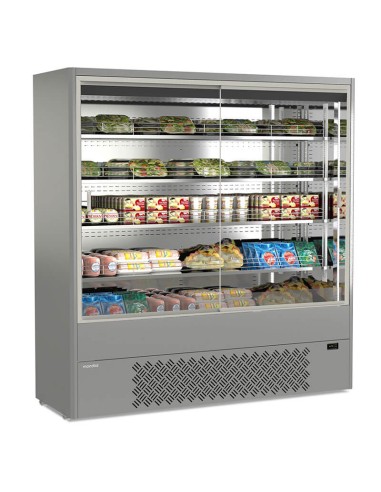 Espositore Murale Ventilato con Porte Scorrevoli Capacità 1314 lt - Efficienza Energetica e Massima Visibilità
