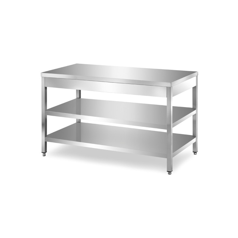 Tavolo da lavoro con ripiano 180x60x90h 