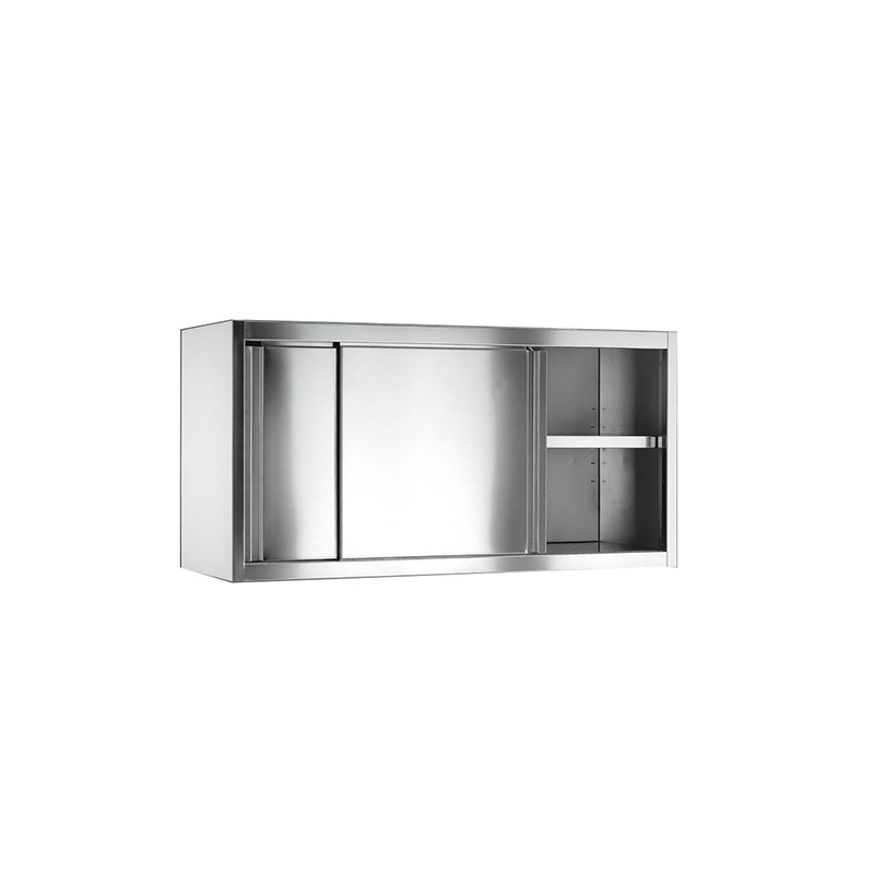 Overhead cupboard with sliding doors 100x40x60 S.S